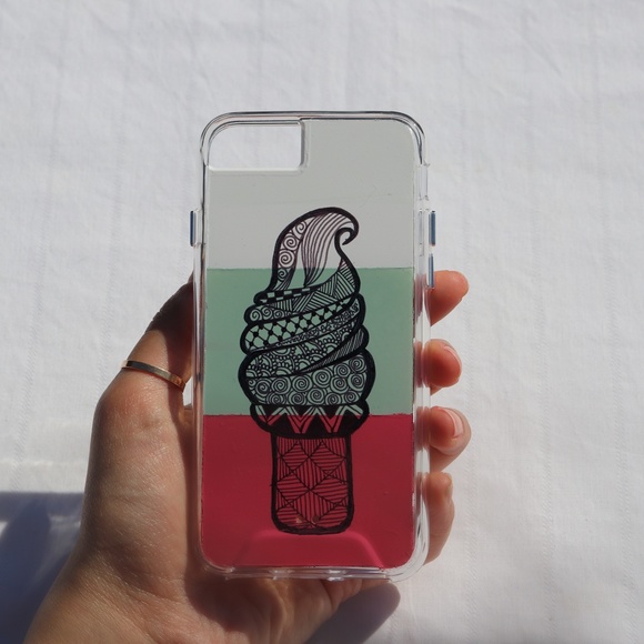 Handmade Zentangle Phone Case - Picture 3 of 4